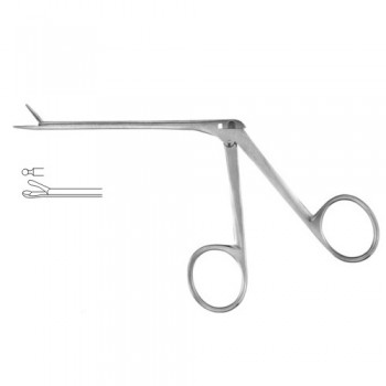 Hartmann-Wullstein Alligator Forceps Cup Shaped Stainless Steel, 8.5 cm - 3 1/4" Diameter 1.0 mm Ø